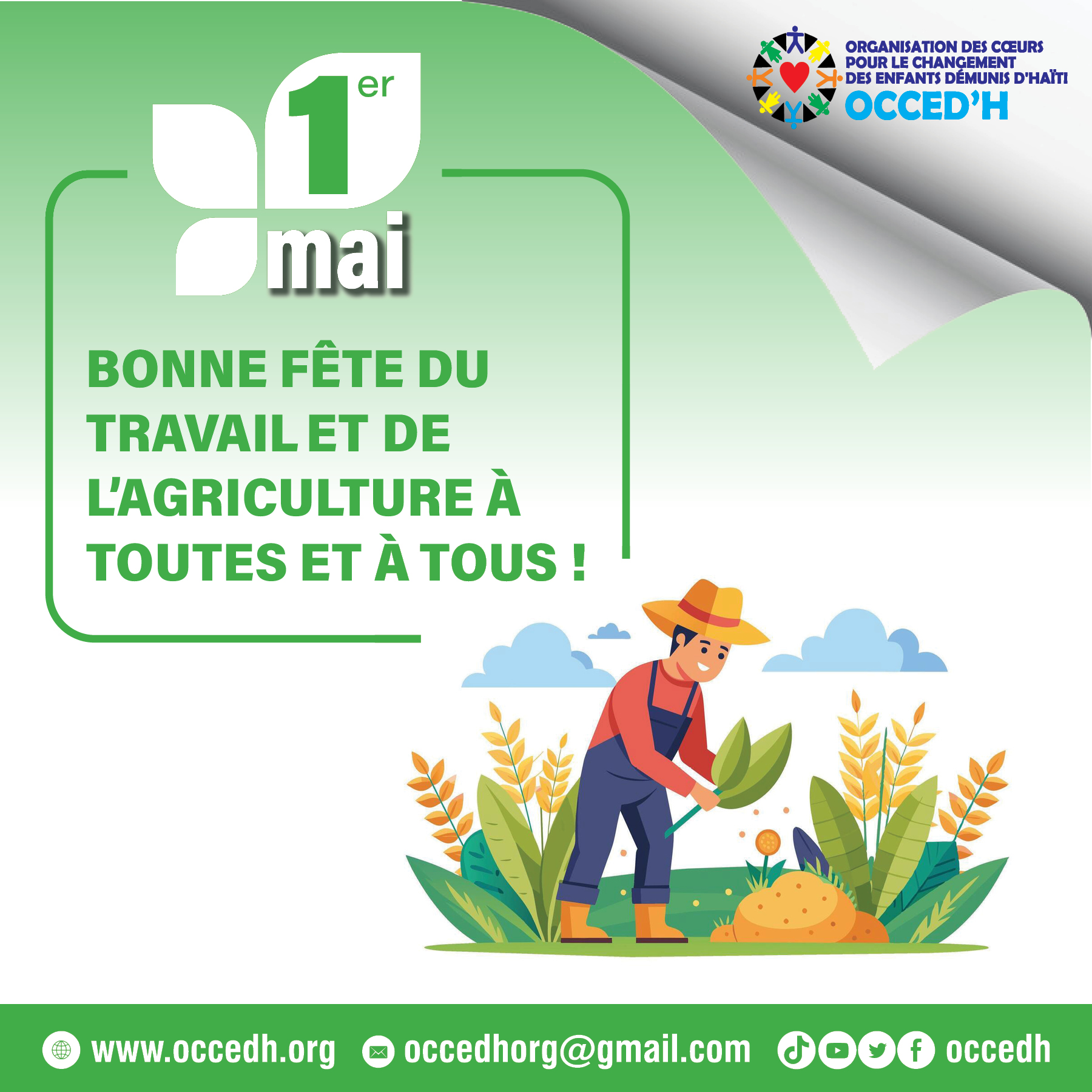 1ER MAI 2026 : FETE DU TRAVAIL ET DE L’AGRICULTURE